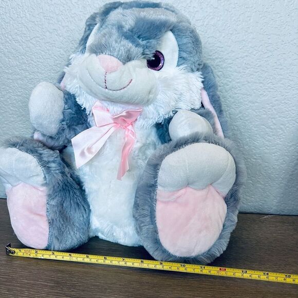 Large Plush Easter Bunny Spring Stuffed Animal Toy - Picture 3 of 4